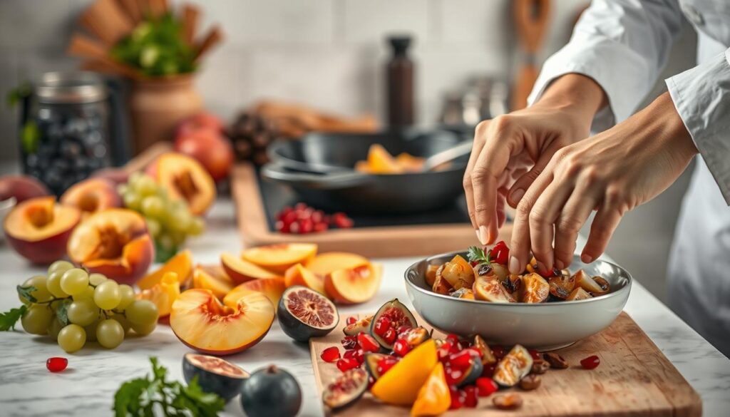 cooking techniques for savory fruit dishes