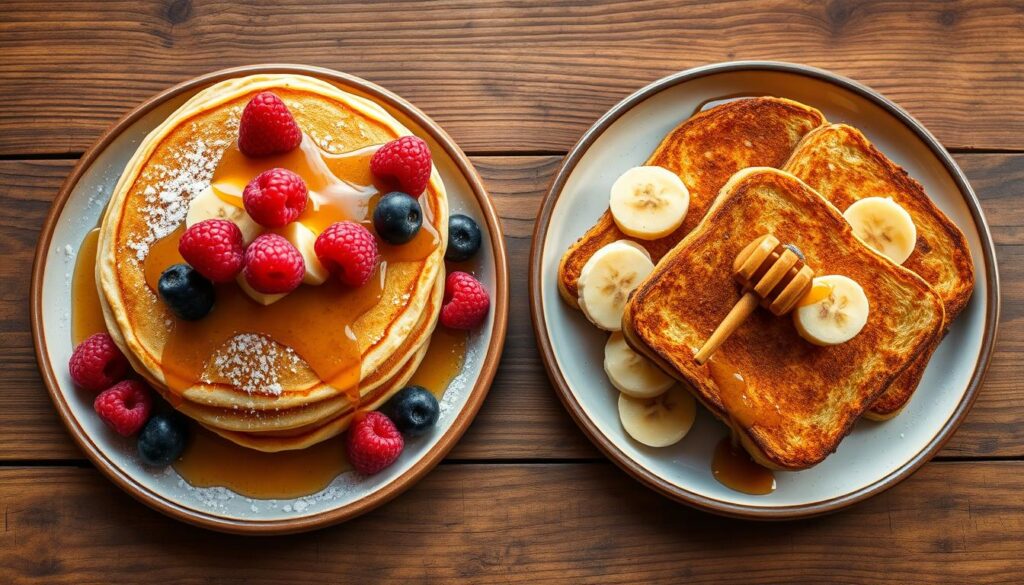 nutritional comparison of pancakes and French toast