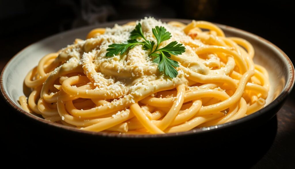 pasta with alfredo sauce