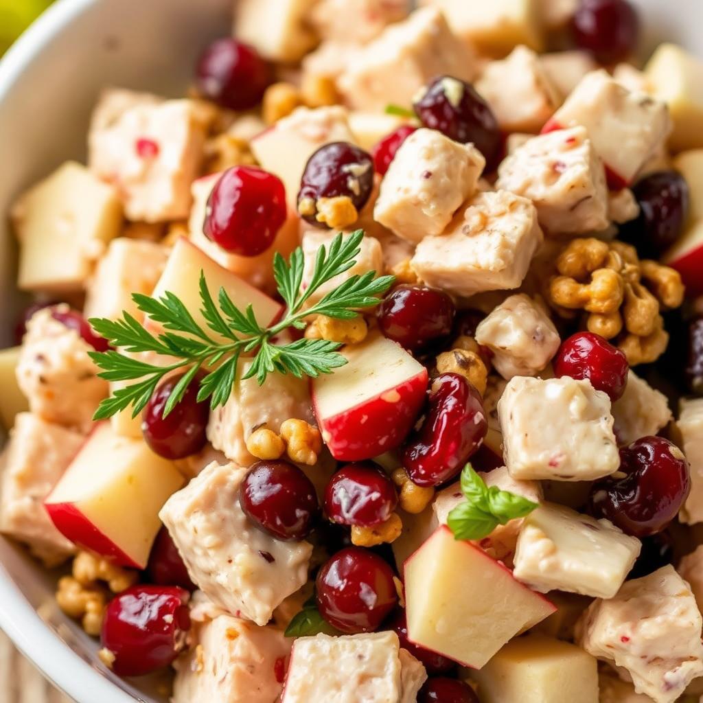 Chicken salad with apples and cranberries Chicken salad with apples and cranberries