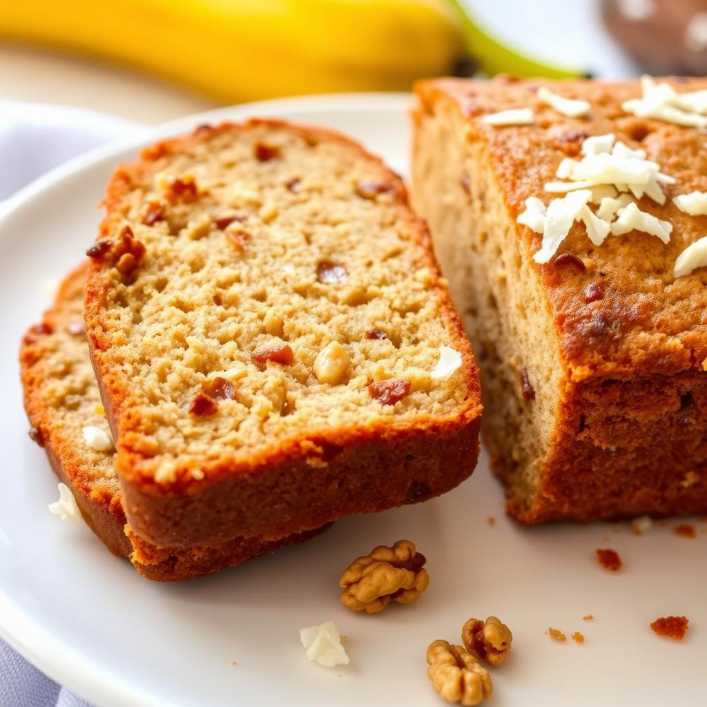 Coconut Banana Nut Bread variation Coconut Banana Nut Bread variation