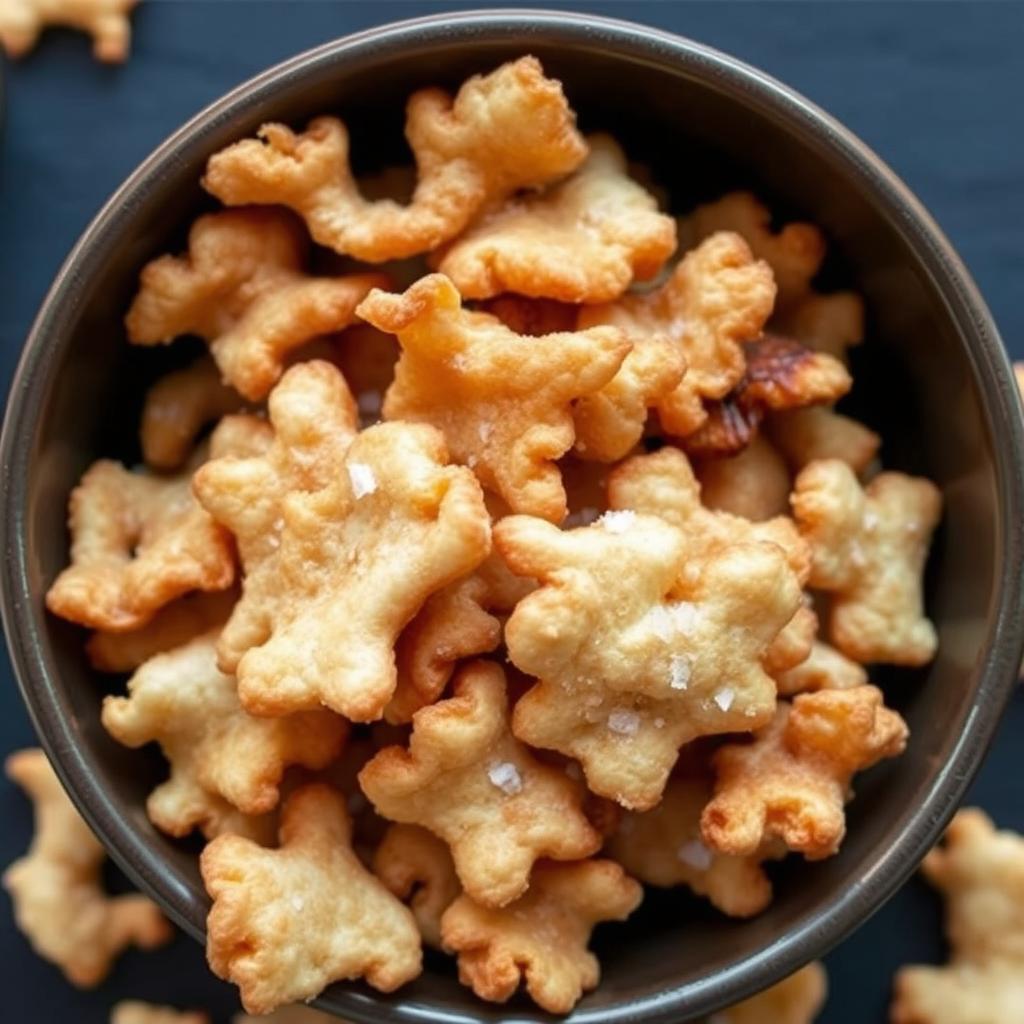 Crispy pork rinds in a bowl for carnivore diet snacks