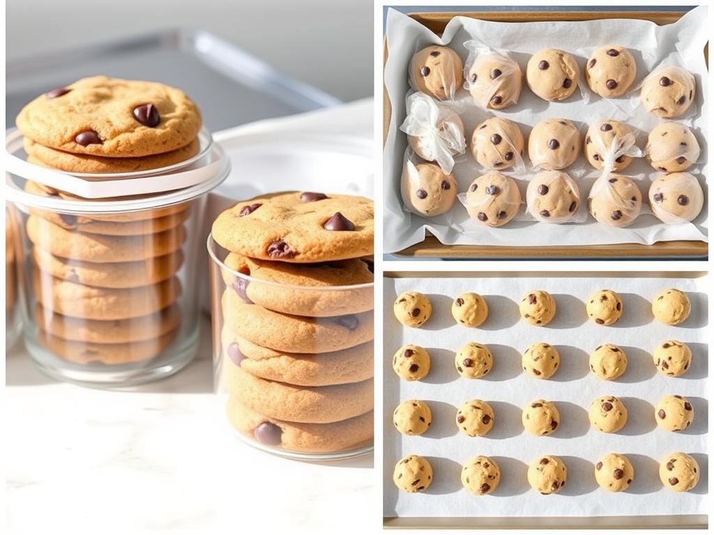Different methods for storing chocolate chip cookies Different methods for storing chocolate chip cookies