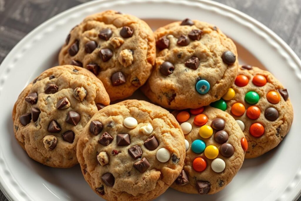 Different variations of Betty Crocker chocolate chip cookies Different variations of Betty Crocker chocolate chip cookies