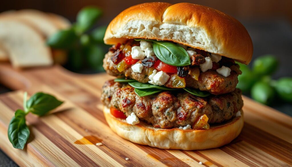 Mediterranean burgers
