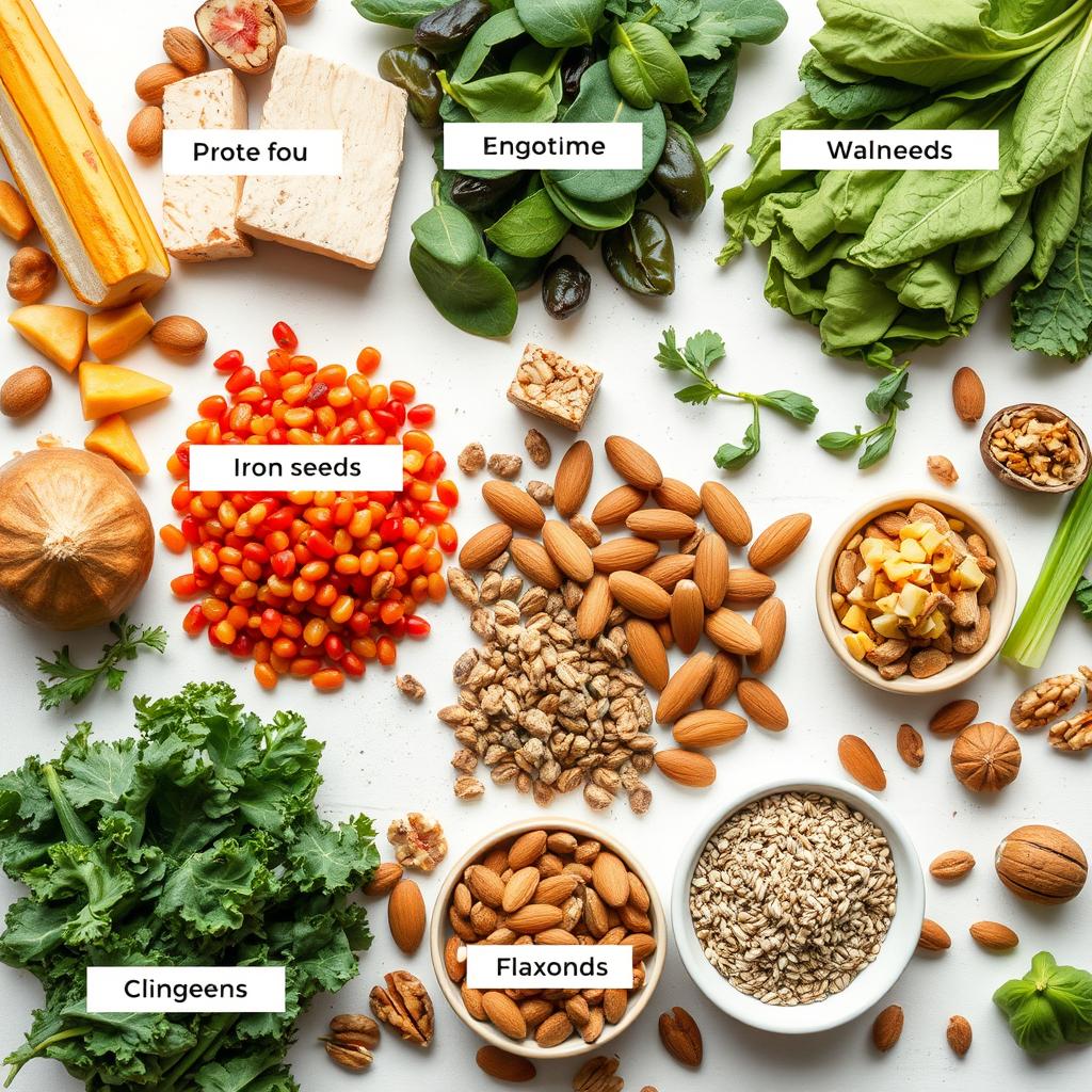 Nutrient-rich vegan gluten free foods arranged by nutritional benefits Nutrient-rich vegan gluten free foods arranged by nutritional benefits