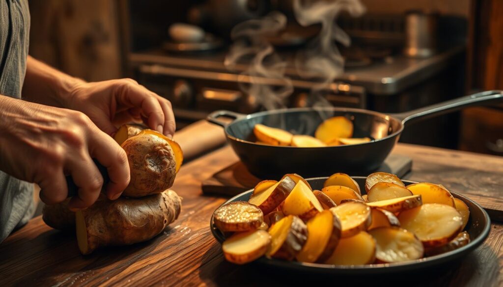 Swamp Potatoes cooking techniques