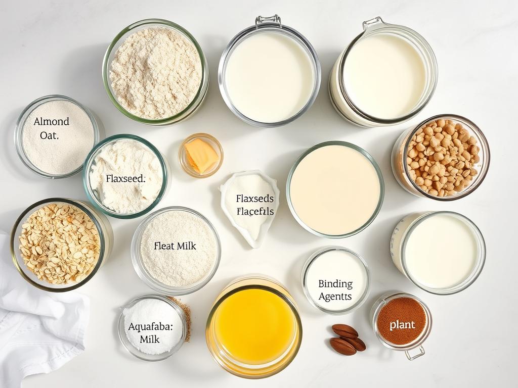 Various vegan gluten free baking ingredients and substitutions Various vegan gluten free baking ingredients and substitutions