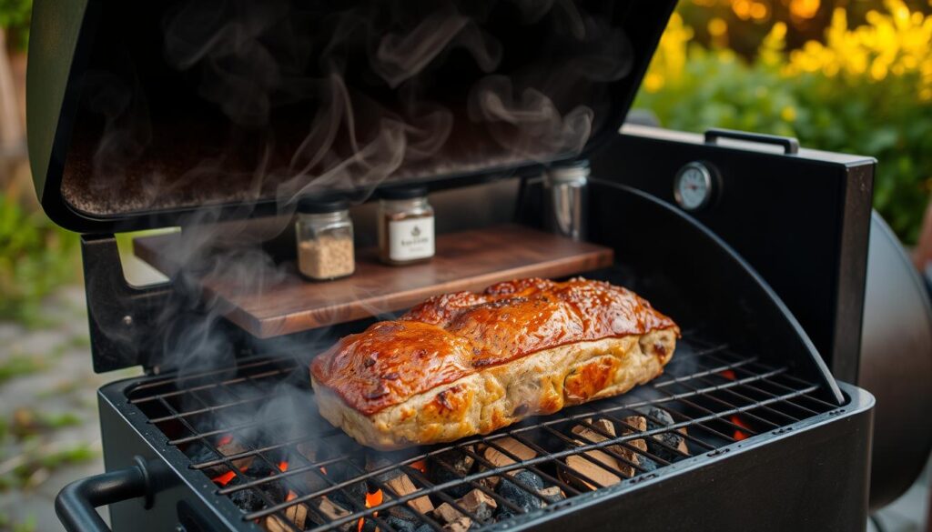 smoking meatloaf