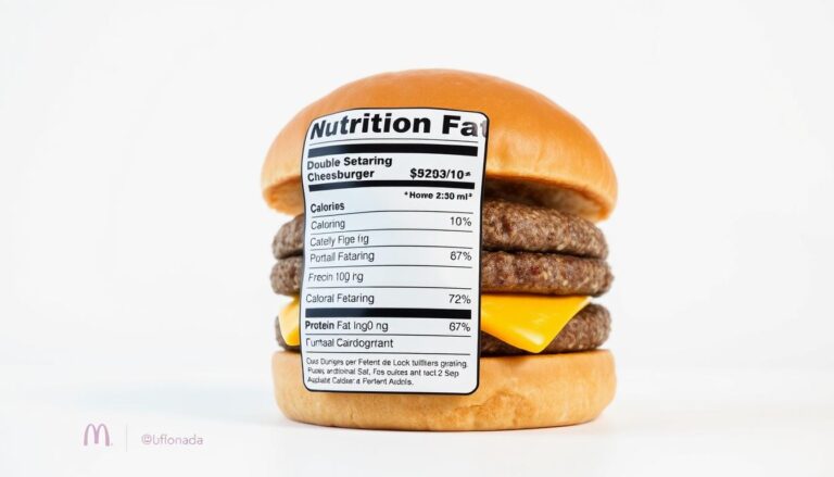 how many calories are in a mcdonald's double cheeseburger