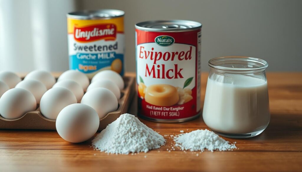 Leche Flan ingredients