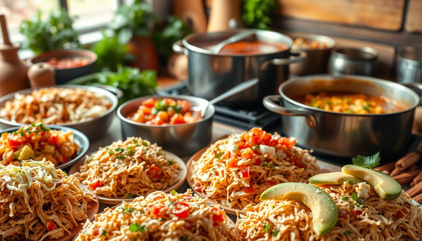 shredded chicken recipes