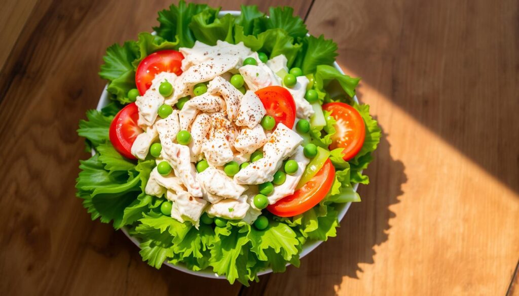 tuna salad presentation