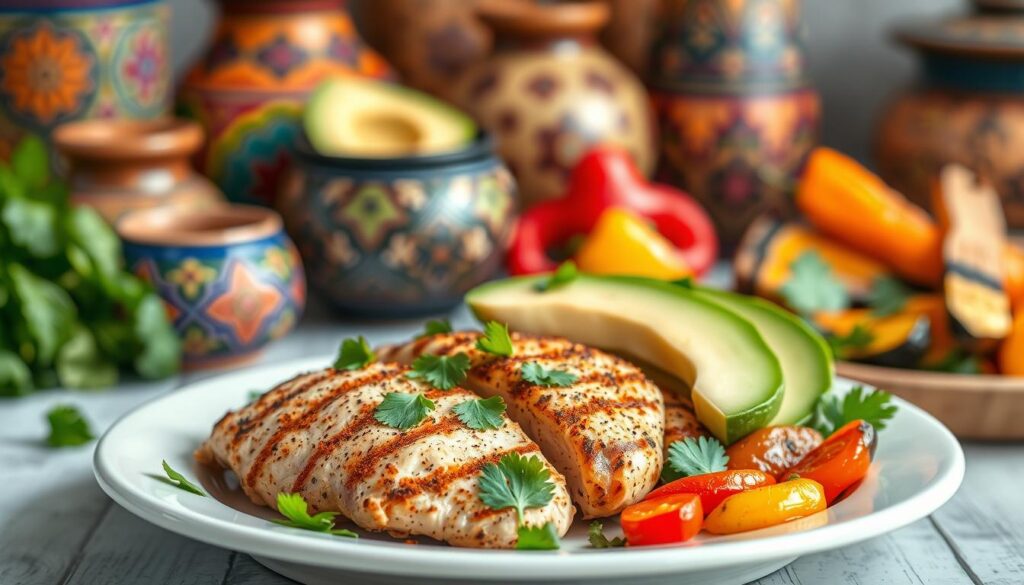 Low calorie chicken dishes with authentic Mexican seasonings and ingredients Low calorie chicken dishes with authentic Mexican seasonings and ingredients