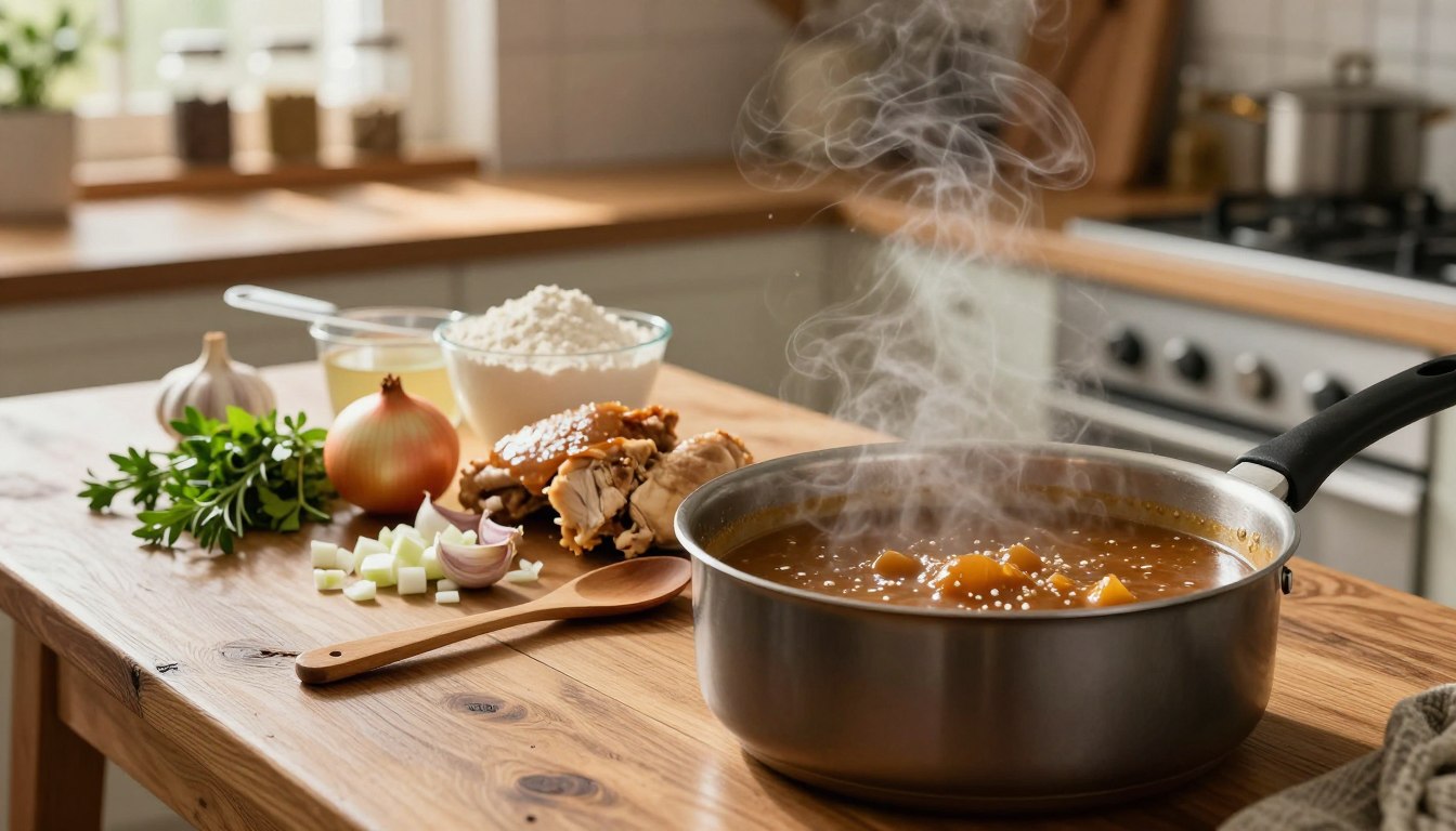 how to make chicken gravy