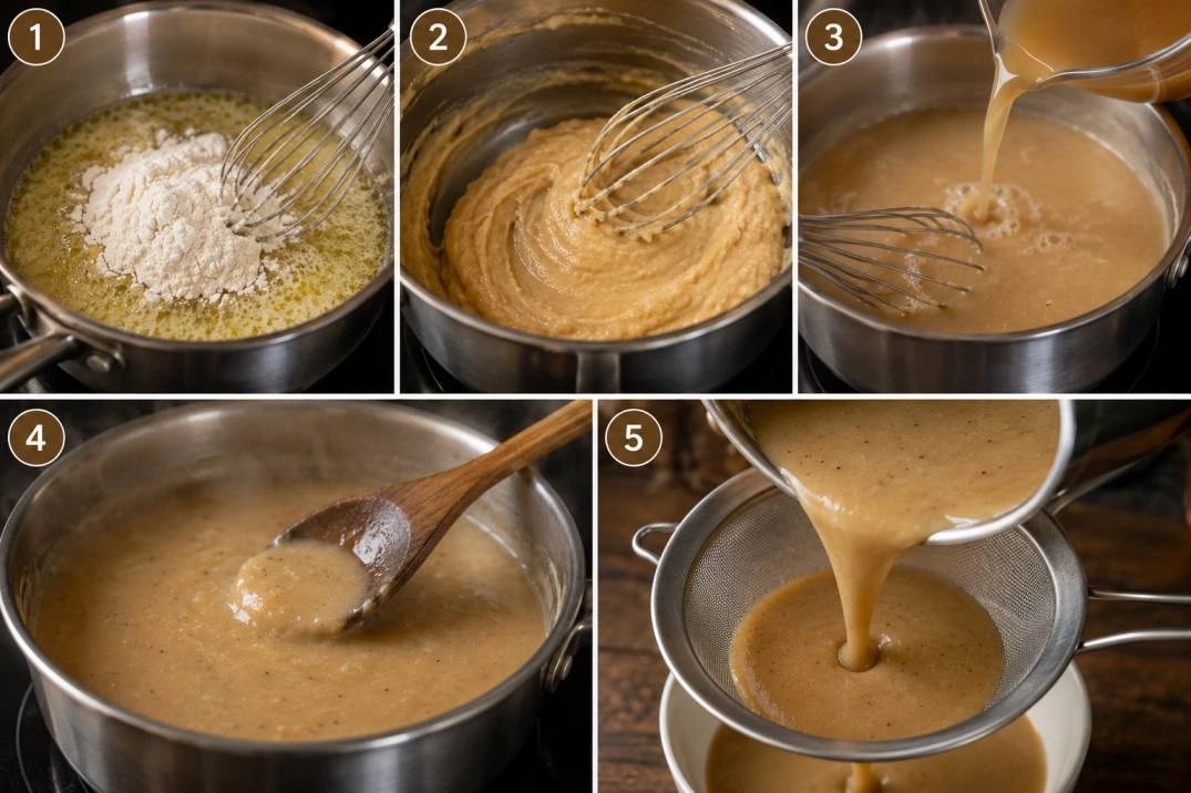 The Method, Step by Step Cook Chicken Gravy