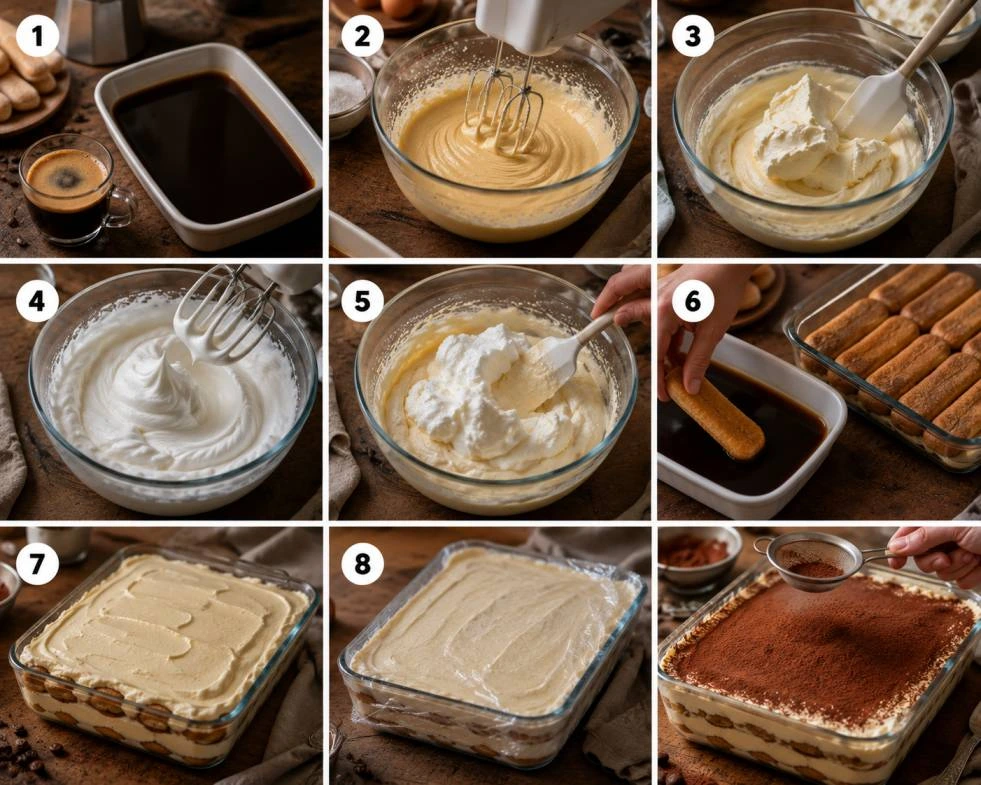 Tiramisú casero