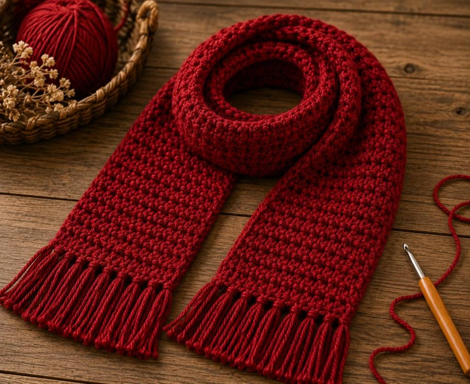 Crochet Stitch for a Scarf