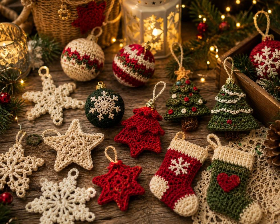 weihnachtsdeko häkeln