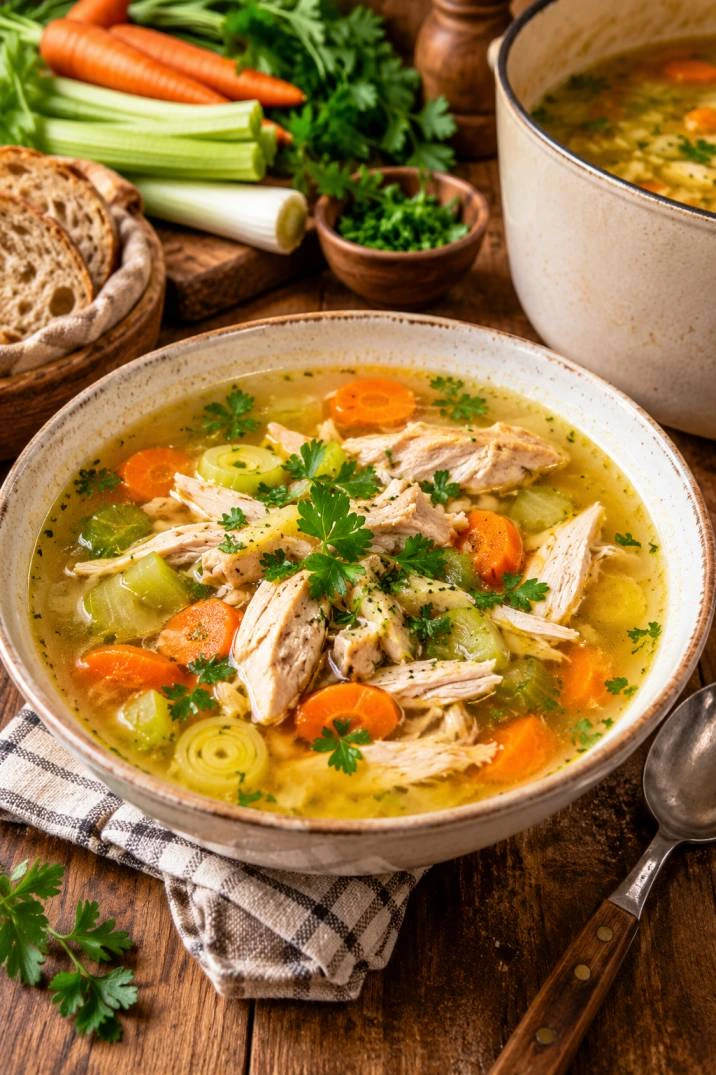 Hausgemachte Hühnersuppe