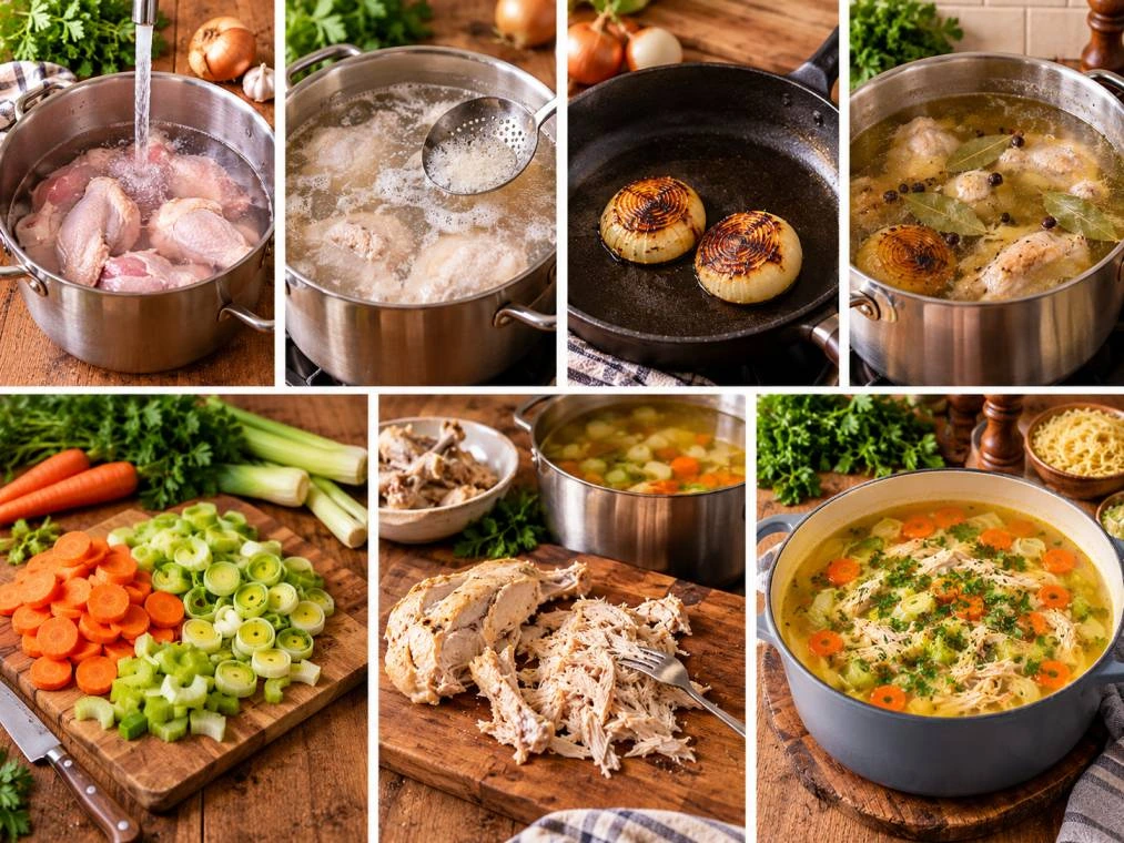 Hausgemachte Hühnersuppe