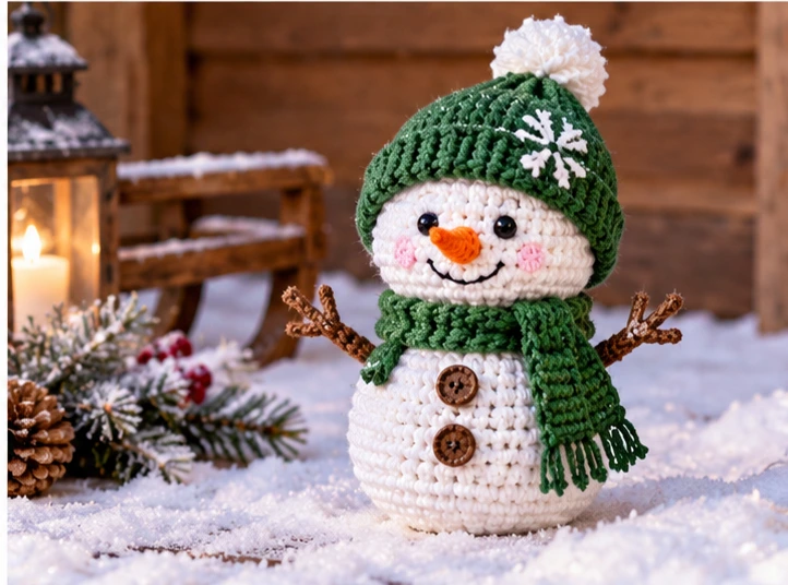 crochet snowman