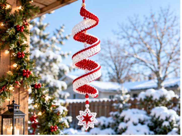 Christmas Crochet Wind Spinner