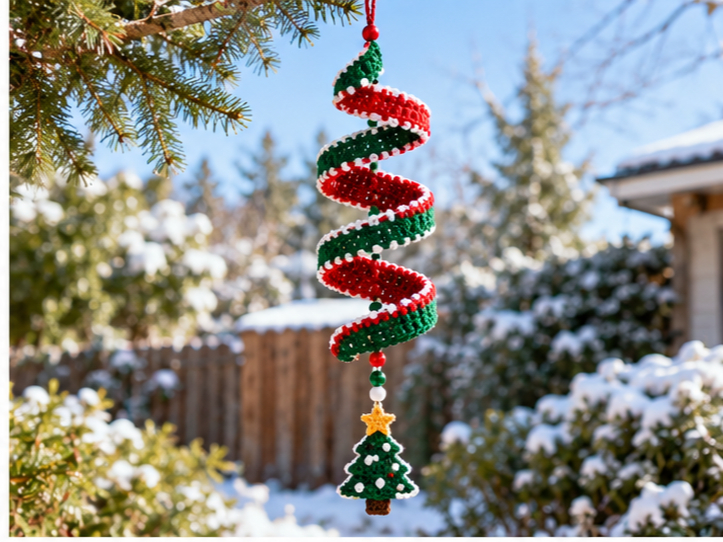Christmas Crochet Wind Spinner