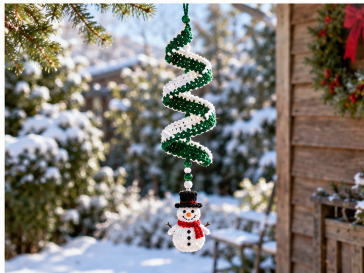 Christmas Crochet Wind Spinner
