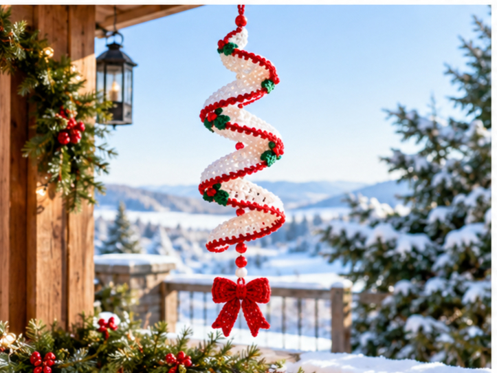 Christmas Crochet Wind Spinner