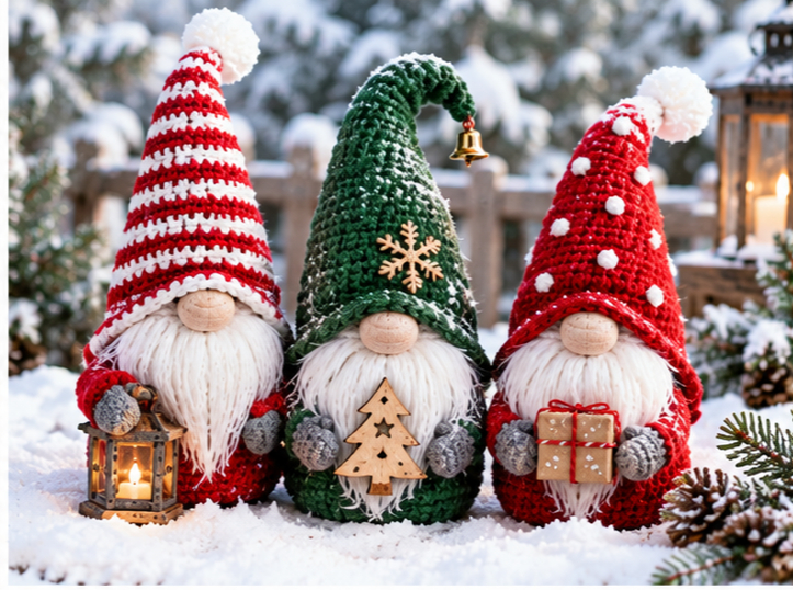 crochet christmas gnome