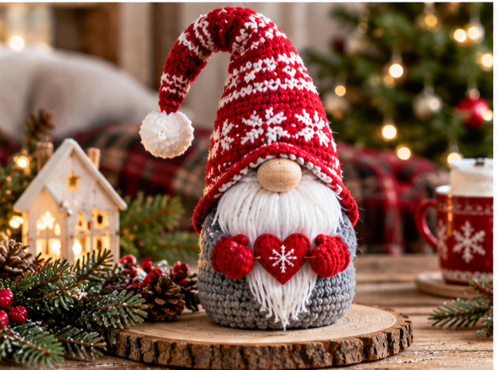 crochet christmas gnome
