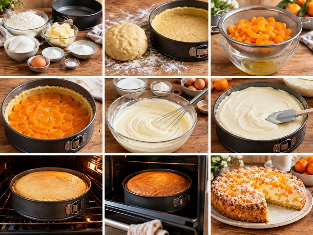 Mandarinen-Schmand-Kuchen