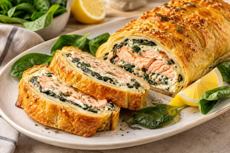 Lachs-Spinat-Rolle