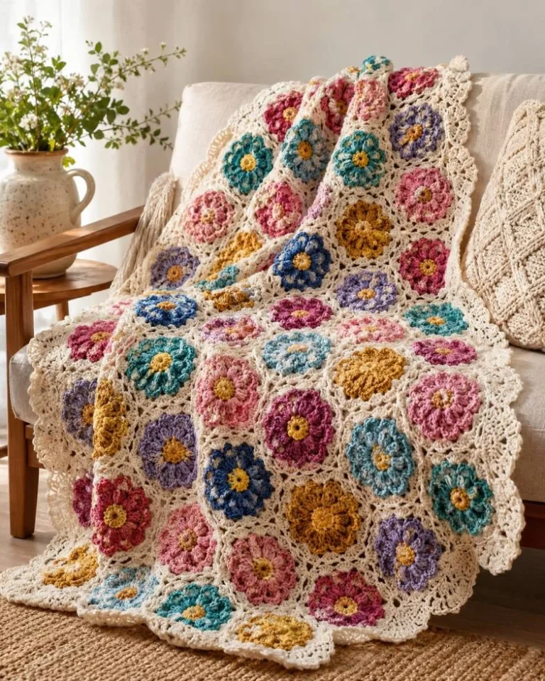 Crochet Flower Blankets