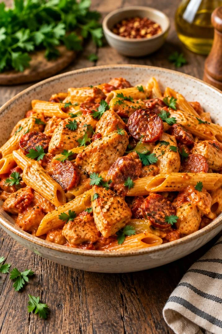 Chicken and Chorizo Pasta