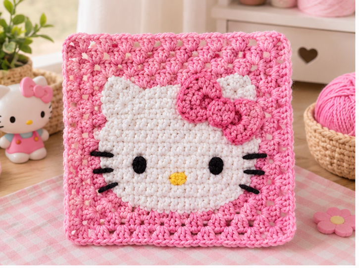 Hello Kitty Blanket Square