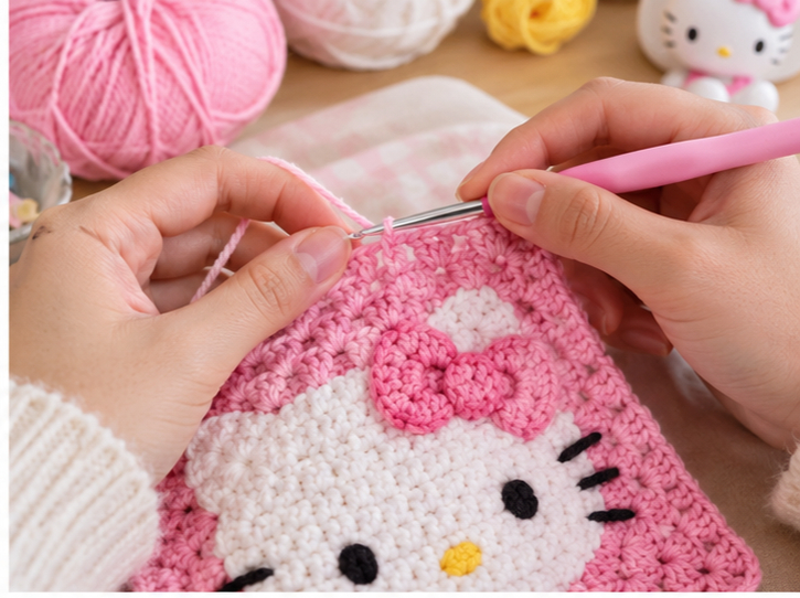 Hello Kitty Blanket Square