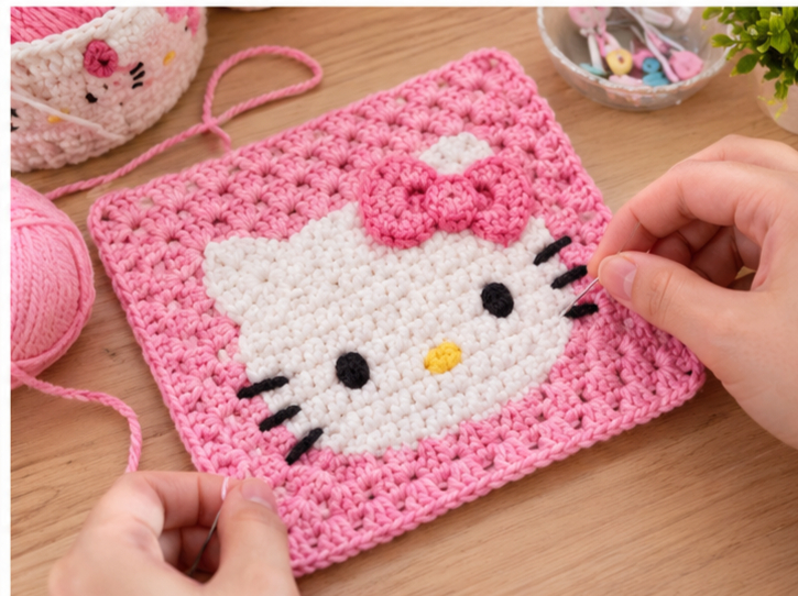 Hello Kitty Blanket Square