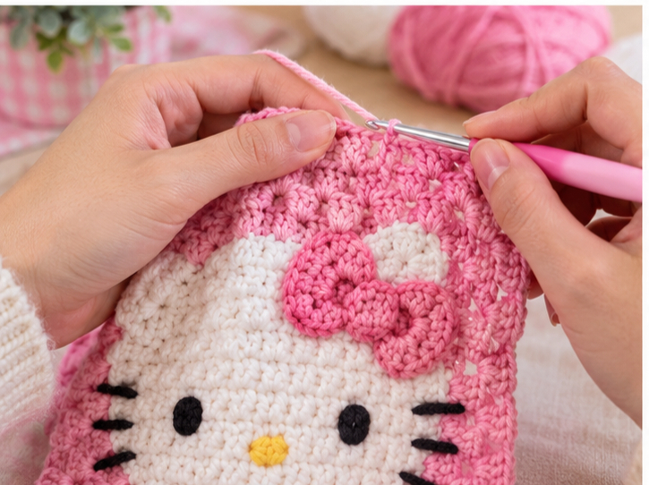 Hello Kitty Blanket Square