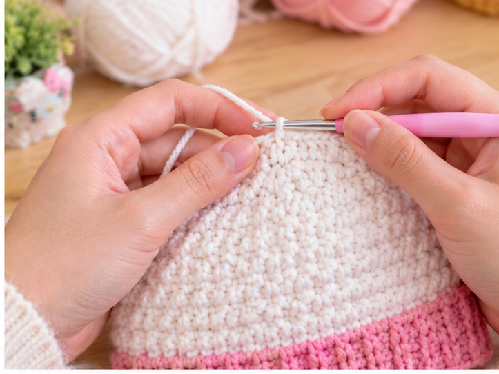 hello kitty crochet hat