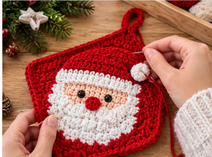 Weihnachten Topflappen häkeln