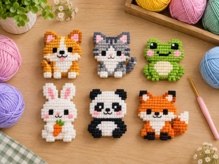 Cute Pixel Art Cute Animals Mini Crochet