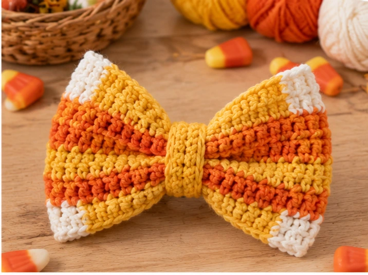 Halloween Crochet Hair Bows
