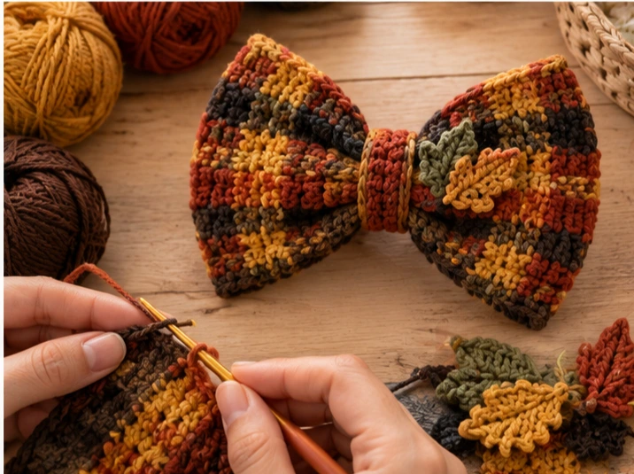 Halloween Crochet Hair Bows