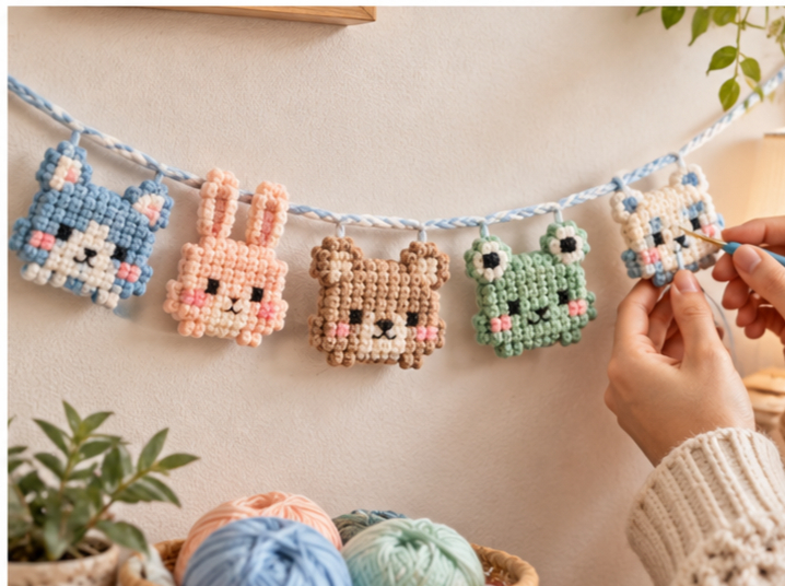 Cute Pixel Art Cute Animals Mini Crochet
