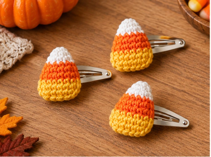 Crochet Hair Clips Halloween