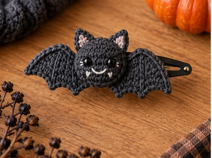 Crochet Hair Clips Halloween