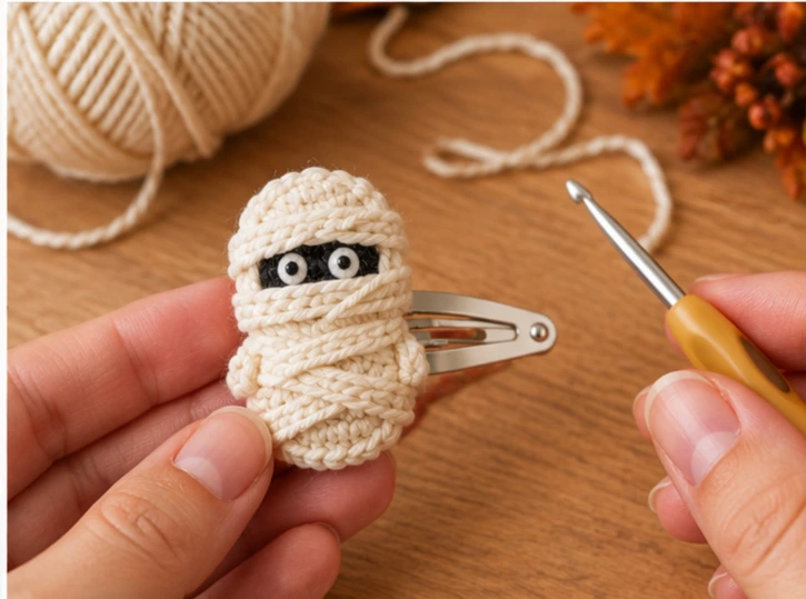 Crochet Hair Clips Halloween