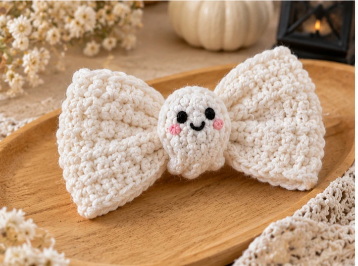 Halloween Crochet Hair Bows